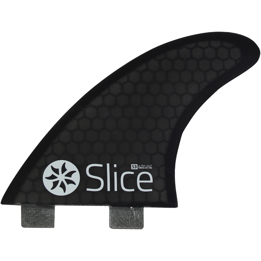 2026 Slice Ultralight Hex Core S3 FCS Compatible Surfboard Fins SLI-01 - Black